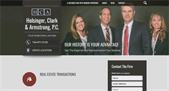 Desktop Screenshot of hca-law.com